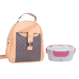 2 in 1 Combo - Electric Lunch Box + Mini Casual Backpack