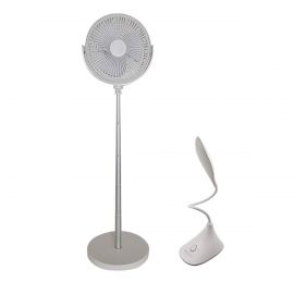Combo offer- Rechargeable Telescopic Fan + Rechargeable Flexible Table Lamp Kamisafe