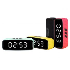Portable Wireless Bluetooth Speaker with Clock Display, DANIU Wireless Bluetooth Speaker with Clock Display
