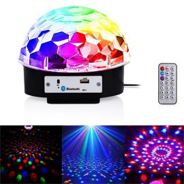 Magic Ball Party Light, Crystal Multicolor Disco Ball Light With Remote - Fabvariety