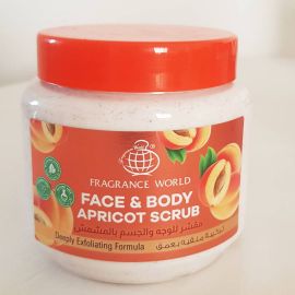 Face and Body Scrub Apricot/Lemon/Strawberry, Deep Exfoliating  Formula - Fabvariety