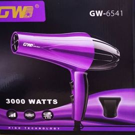 Professional Hair Dryer, 3000W, Blow Dryer, GW-6541, Black/Purple - Fabvariety