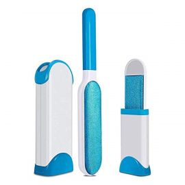 Pet Hair Remover Brush - Lint Brush - Fur Remover - Fur & Lint Removal - Dog & Cat Hair Remover - Double-Sided Brush with Self-Cleaning Base