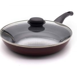 Royalford Non-Stick Frying Pan with Lid, 26 cm