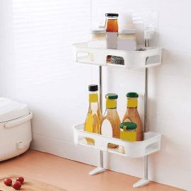 2 Tier Wall mounted Bathroom and Kitchen organizer - Fabvariety
