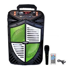 Kimiso Portable Bluetooth Party Speaker with Mic and Remote Control -Model: QS-5802