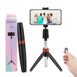 Selfie Stick - Extendable Selfie Stick with Wireless Remote and Tripod Stand, Model - Y9, Compatible with iPhone and all Android phones - Fabvariety
